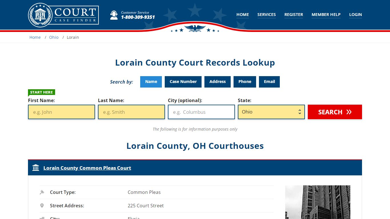 Lorain County Court Records | OH Case Lookup